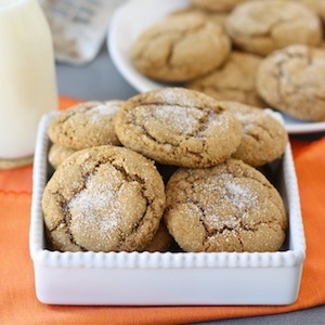 Pumpkin Gingersnap Cookies