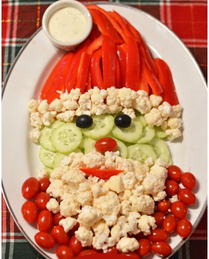 Santa Veggie Tray