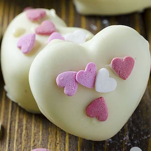 Oreo Truffles Hearts