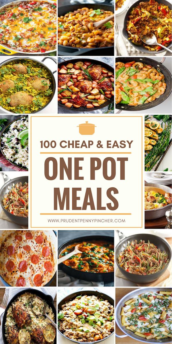 100 Cheap & Easy OnePot Dinner Recipes Prudent Penny Pincher