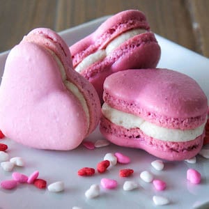 Heart Macarons