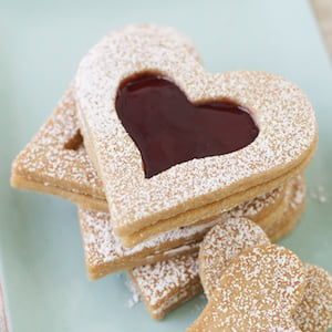 Vanilla Shortbread Hearts