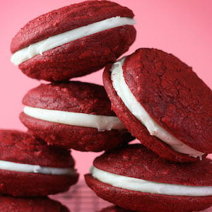 Red Velvet Sandwich Cookies