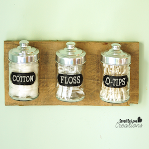 Bathroom mason jar Organizer home decor