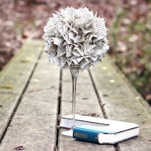 Book Topiary home decor