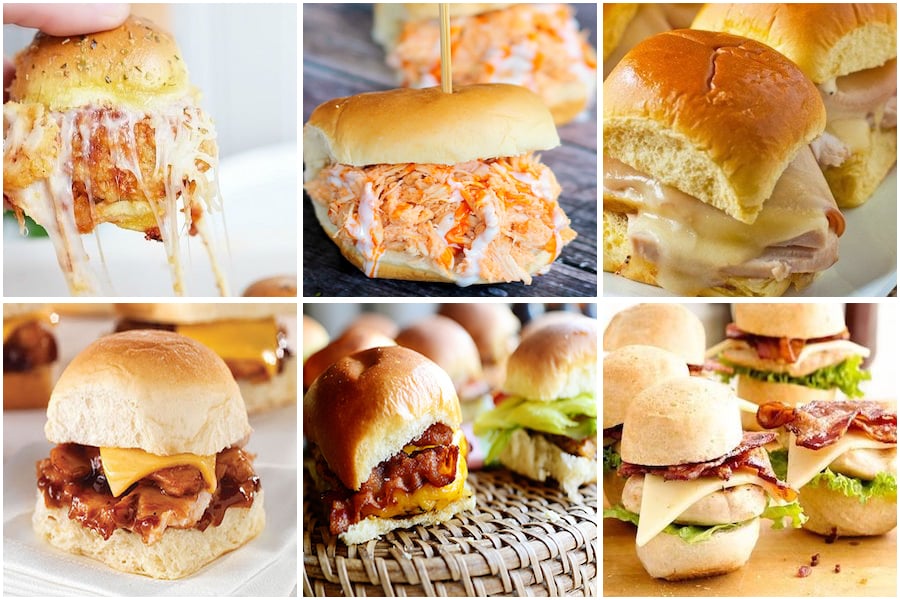 chicken game day sliders