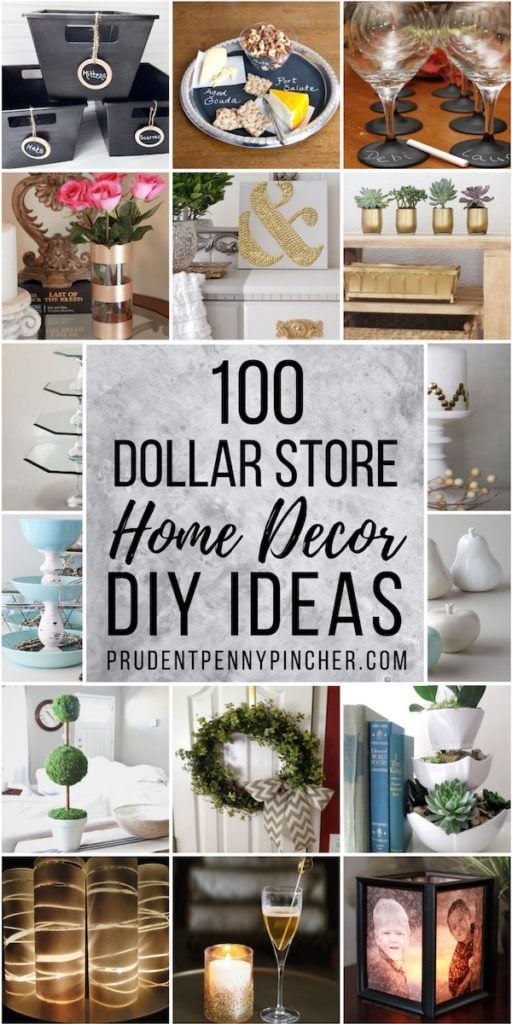 100 Dollar Store DIY Home Decor Ideas - Prudent Penny Pincher