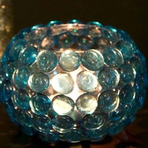 Glass Bead Candleholder