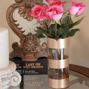 Gold Leaf Vase 