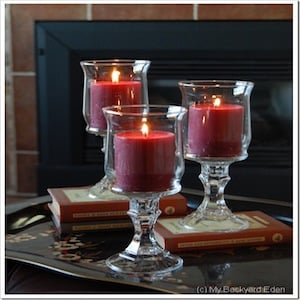 DIY  Hurricane Candle  home decor