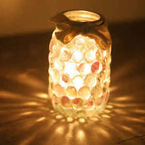 Mason Jar Prism Candle