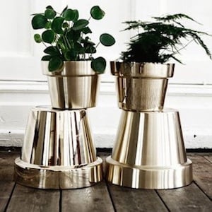 Metallic Planters