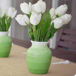 Ombre Vase spring decor idea