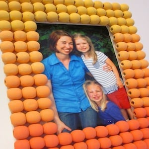 Painted Ombre Bead picture Frame home decor