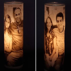 Photo Candleholder wedding centerpiece