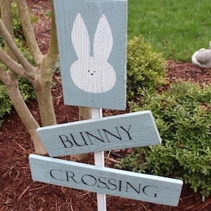 Bunny Crossing Sign