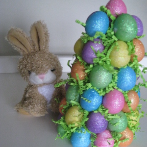 Easter egg tree decorating idea