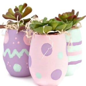 Easter Egg Glass Vases