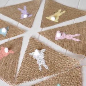  Bunny Burlap Bunting