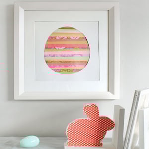 Paper Strip Egg Art 