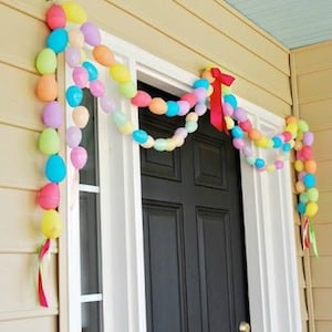 plastic easter Egg Doorway Garland