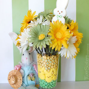 Peeps Vase Easter Centerpiece