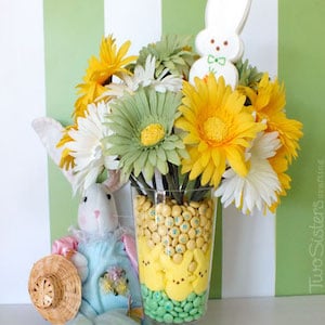 Peeps Vase Easter Centerpiece