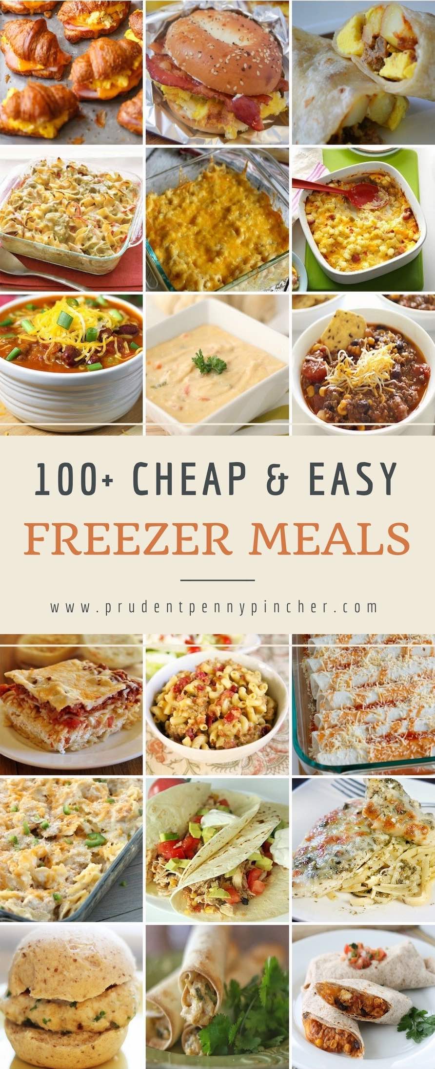 100 Cheap & Easy Freezer Meals - Prudent Penny Pincher