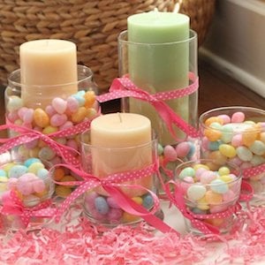 Jelly Bean Candle Centerpiece 