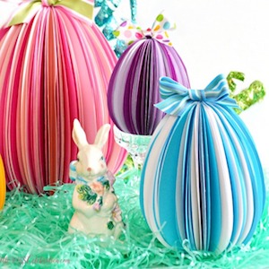 Paper Easter egg decor idea