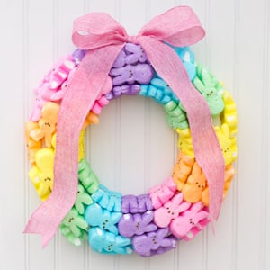 Rainbow Peep Wreath