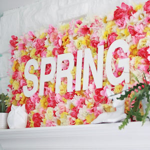Spring wallflower sign