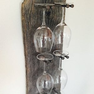 wood board Wine Glass Holder
