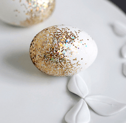 gold Glitter Eggs