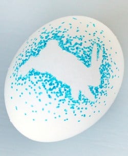 Easter Bunny Silhouette Sharpie Egg