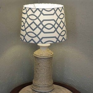 Rustic Rope Lamp