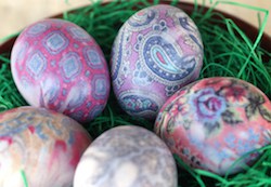 Silk Tie patterened easter Eggs