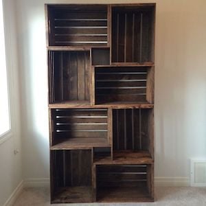 DIY Crate Bookshelf