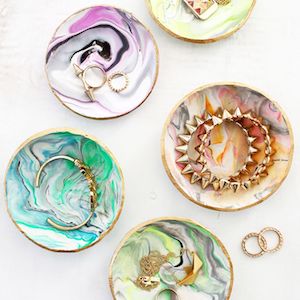 Marbled Clay Ring Dish mother’s day gift