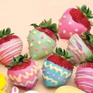 Easter Egg decorated Strawberries