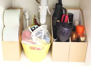 dollar tree Under The Sink bathroom Organization