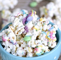 Springtime Chocolate Covered Popcorn