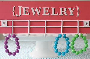 dollar tree Jewelry Rack organization