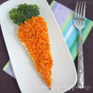 Carrot Shaped Veggie Pizzas