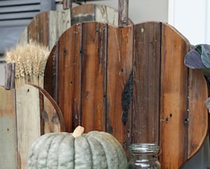 Reclaimed Wood Pumpkins 