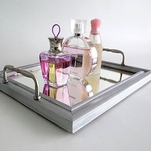 DIY Mirrored Vanity Tray
