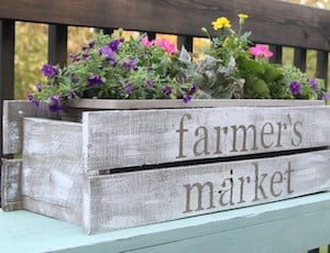 Pallet flower Garden Box