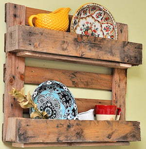 Decorative wood pallet Wall Shelf project