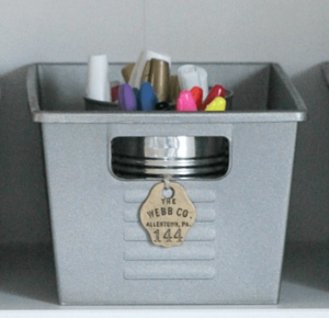 dollar tree Vintage Locker Bins makeover