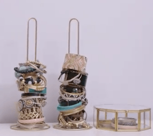 dollar tree paper towel holder Bracelet organization